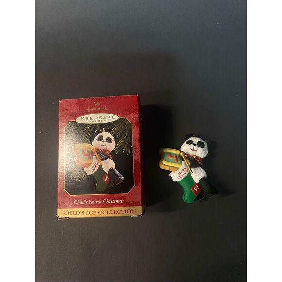 1997 Hallmark Keepsake Ornament "Child's Fourth Christmas" - Picture 1 of 4